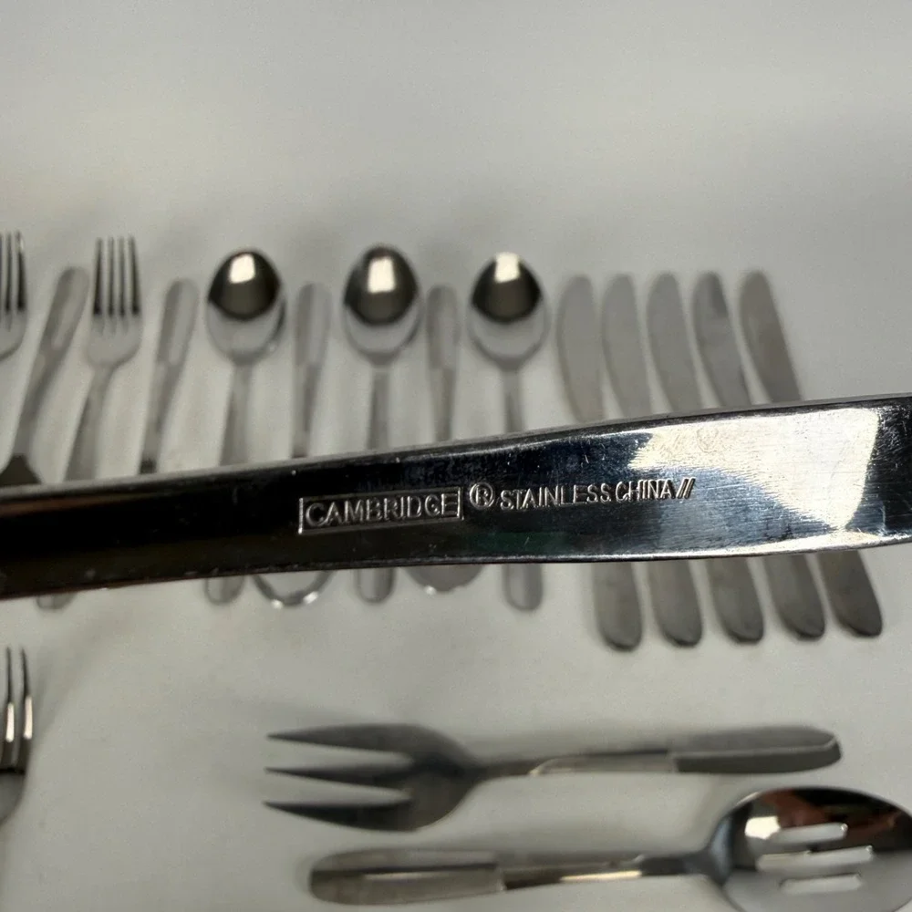 Mixed lot of 19 pc CAMBRIDGE CBS 176 Stainless Flatware Set